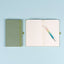 Notes Zelený, bodkovaný, 13 × 21 cm
