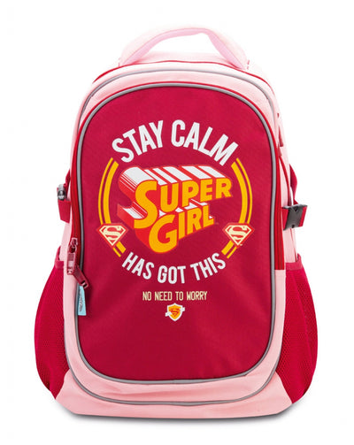 Školský batoh s pršiplášťom Supergirl - STAY CALM