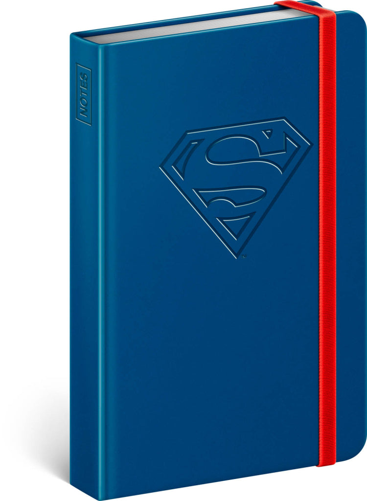 Notes Superman – Logo, linajkovaný, 11 × 16 cm