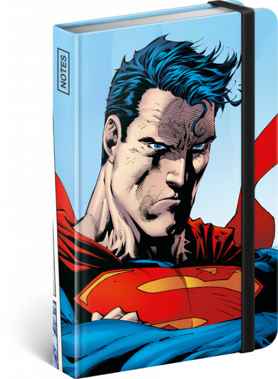 Notes Superman - World Hero, linajkovaný, 11 × 16 cm
