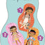 Obliekame indiánske bábiky APONI -  Maľovanky