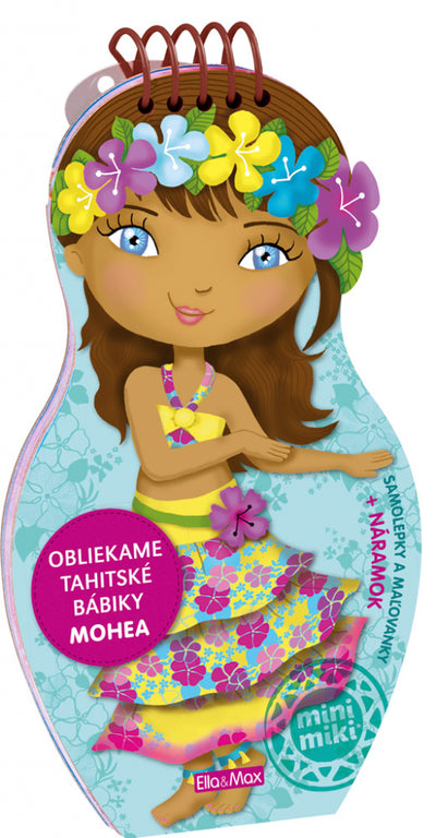 Obliekame tahitské bábiky MOHEA - Maľovanky