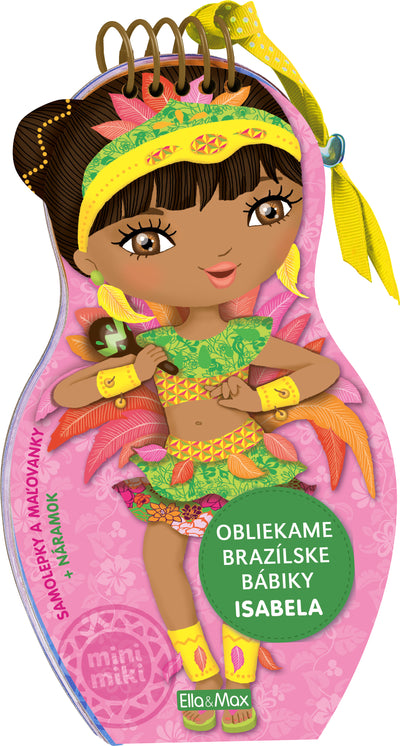 Obliekame brazílske bábiky ISABELA - Maľovanky