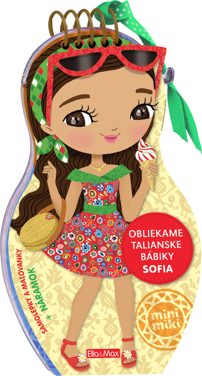 Obliekame talianske bábiky SOFIA - Maľovanky